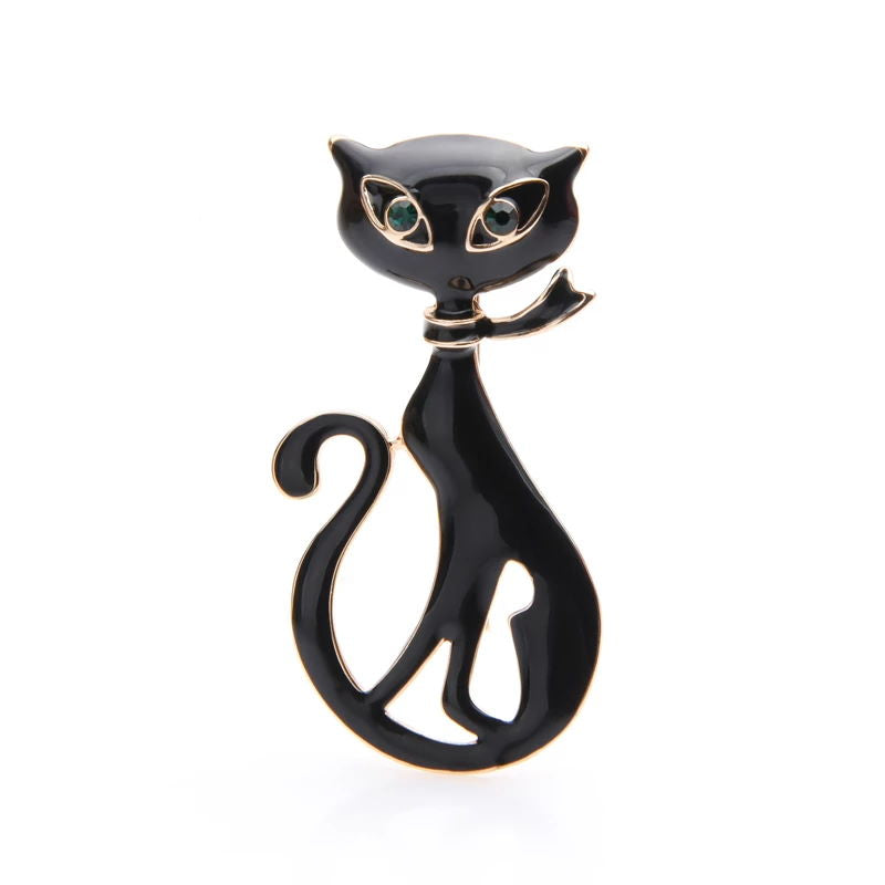 Brooch "Cat Grace"