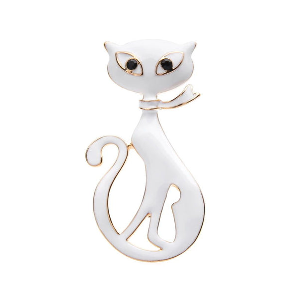 Brooch "Cat Grace"