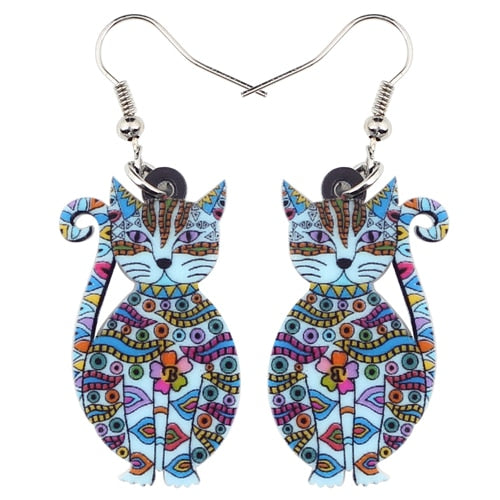 Earrings "Boho Cat"