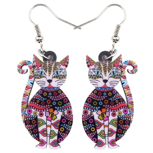 Earrings "Boho Cat"