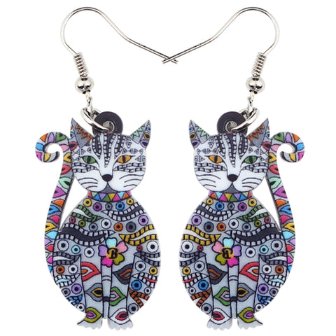 Earrings "Boho Cat"