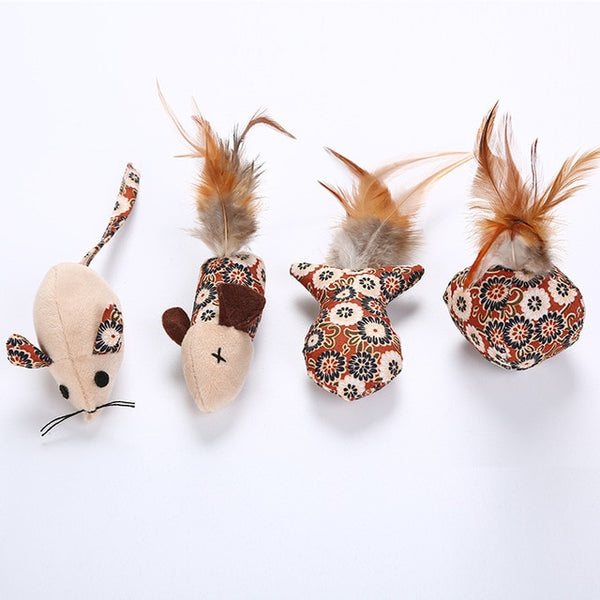 Set of 4 Stylish Cat Toys