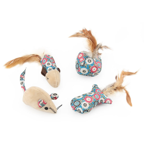 Set of 4 Stylish Cat Toys