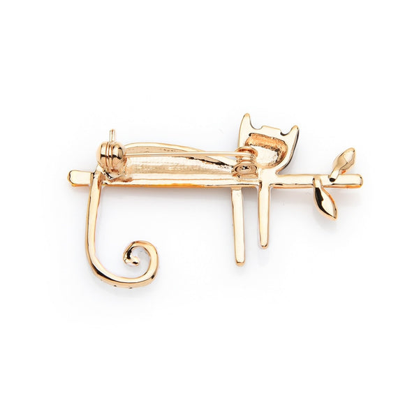 Brooch "Sleepy Cat"